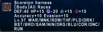 Scorpion harness - HorizonXI Items